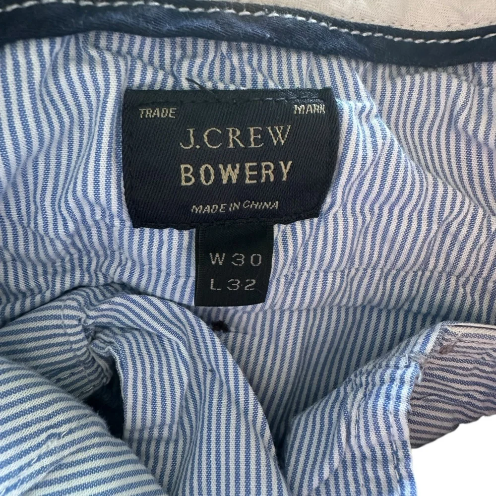 J.Crew Bowery Slim Stretch Chino‎ Pants Gray Men’s 30x32 Cotton Elastane